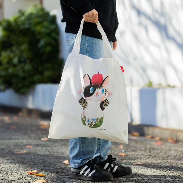 【IP】清水桐子  林檎猫花瓶　アートバッグ