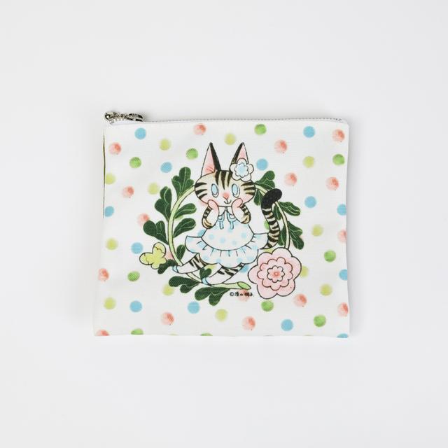 【IP】清水桐子  おめかしねこちゃん　ポーチ