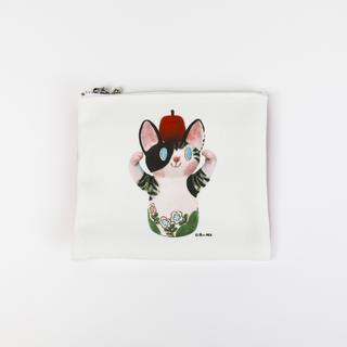 【IP】清水桐子  林檎猫花瓶　ポーチ