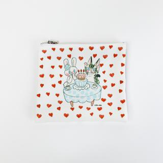 【IP】清水桐子  ねこうさバースデー　ポーチ