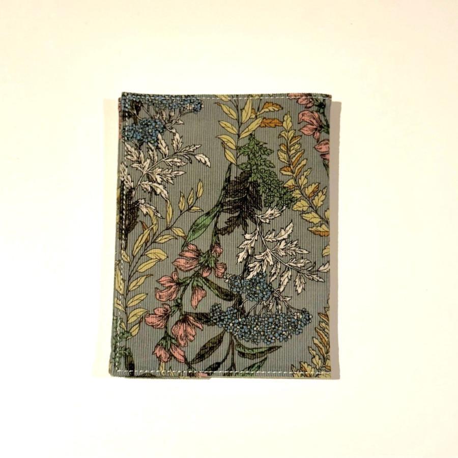 【二子玉川 蔦屋家電別注】文庫ブックカバー /花柄/コール天 BIBLIOPHILIC