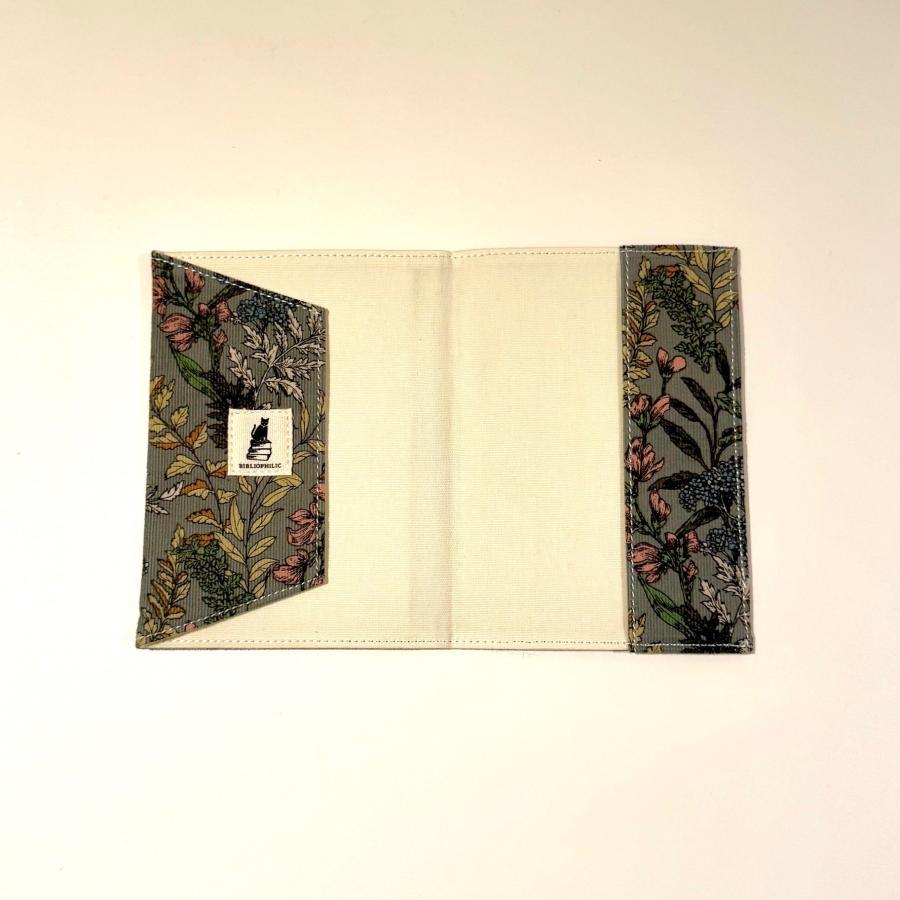 【二子玉川 蔦屋家電別注】文庫ブックカバー /花柄/コール天 BIBLIOPHILIC