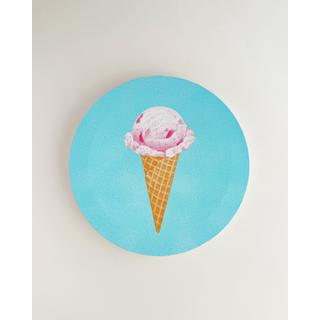 【3月上旬～中旬頃発送予定】 キャンバスプリント 「いちごのアイスクリーム」 ／ ア・ラ・カル堂
