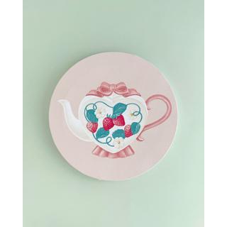 【3月上旬～中旬頃発送予定】 キャンバスプリント 「いちごのティーポット」 ／ ア・ラ・カル堂