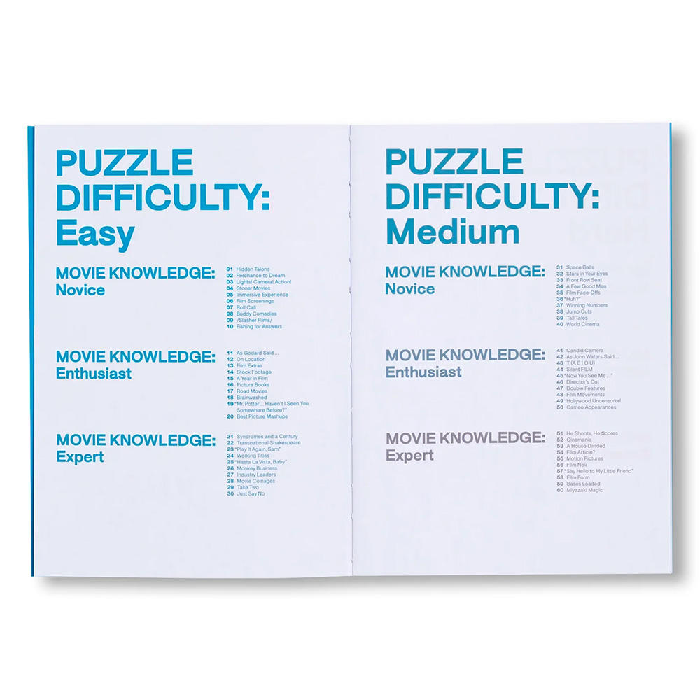 【A24】99 MOVIE CROSSWORDS　クロスワード・パズル集