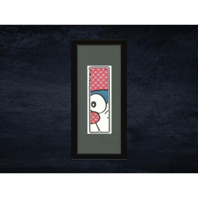 ドラえもん浮世絵札　七宝模様（額入）