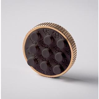 PaperShoot(ペーパーシュート) 専用 Aura Bricksレンズキャップ_Ash BlockBrass Lens Cap(Screw-On)