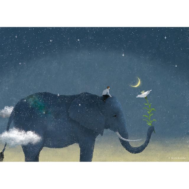 【予約】 日下明　Giclee Print『この先の花』　木製パネル加工(大)　※5月中旬頃のお届け予定