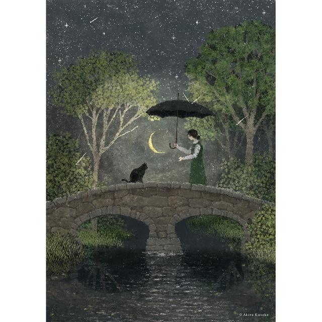 【予約】 日下明　Giclee Print『月光』　木製パネル加工(大)　※5月中旬頃のお届け予定