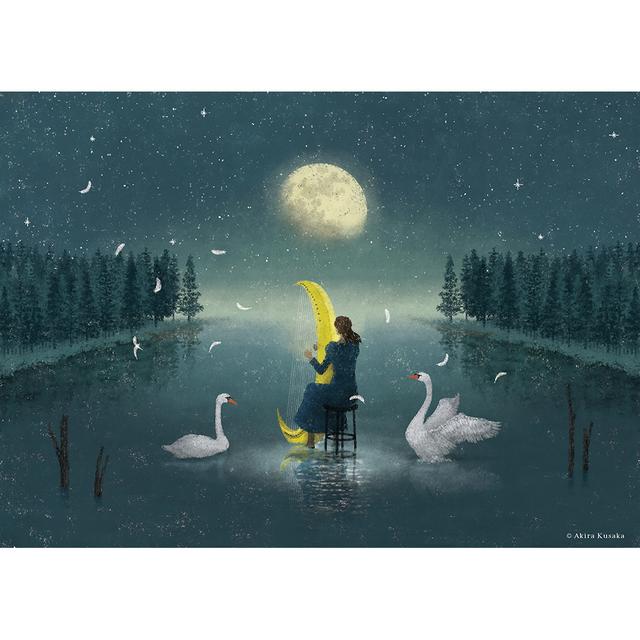 【予約】 日下明　Giclee Print『共鳴』　木製パネル加工(大)　※5月中旬頃のお届け予定