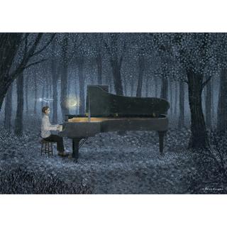 【予約】 日下明　Giclee Print『夜に還す』　木製パネル加工(小)　※5月中旬頃のお届け予定