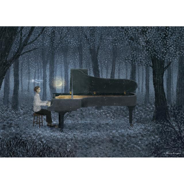 【予約】 日下明　Giclee Print『夜に還す』　木製パネル加工(小)　※5月中旬頃のお届け予定