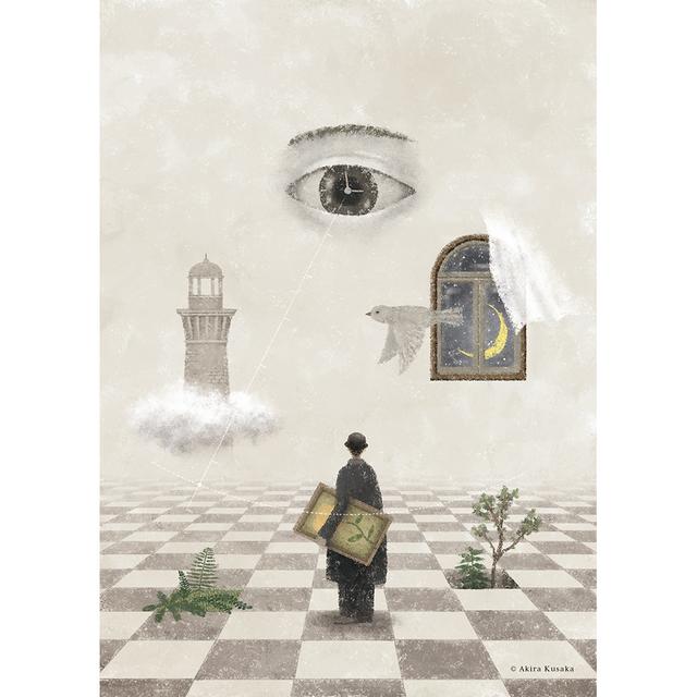 【予約】 日下明　Giclee Print『INVITATION』　木製パネル加工(小)　※5月中旬頃のお届け予定
