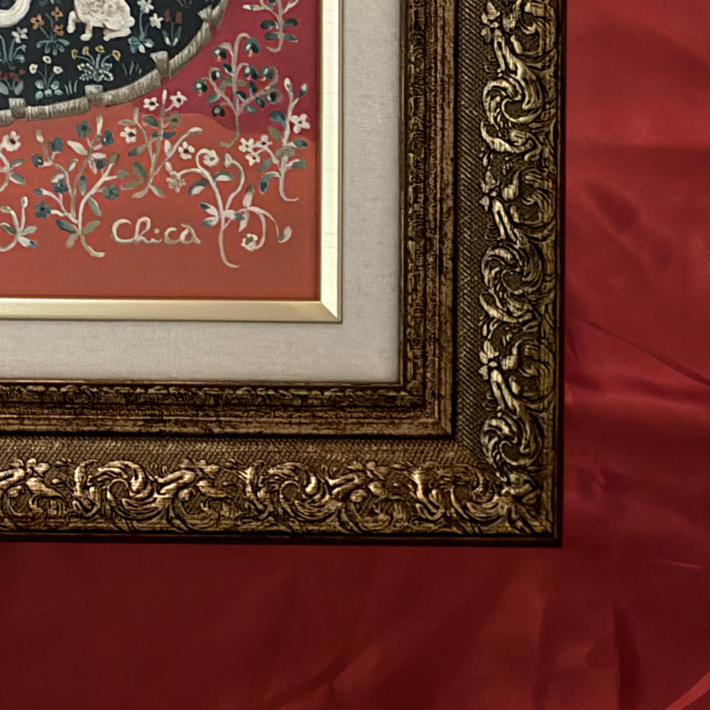 【とやちかこ：新作 原画】A Mon Seul Desir - Homage to Anonymous Masters -（我が唯一つの望み）　※2026年3月中旬～下旬頃発送予定