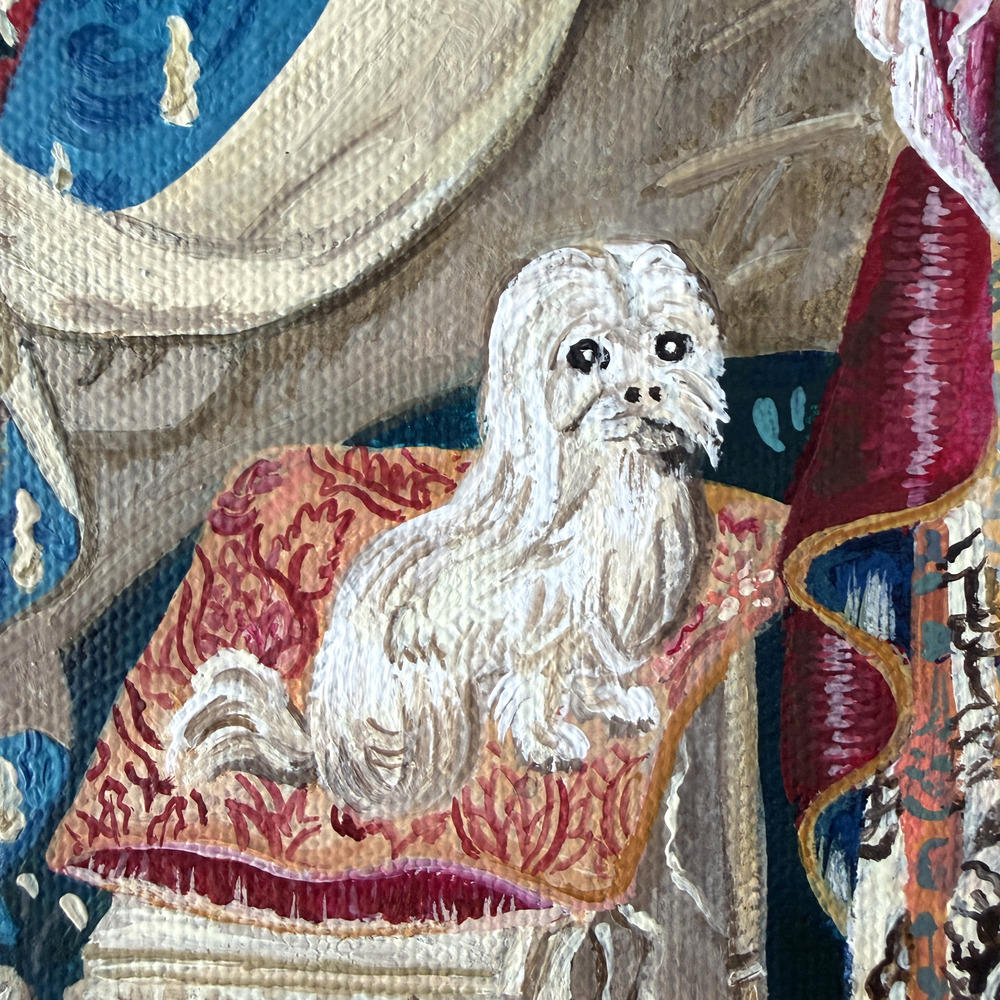 【とやちかこ：新作 原画】A Mon Seul Desir - Homage to Anonymous Masters -（我が唯一つの望み）　※2026年3月中旬～下旬頃発送予定