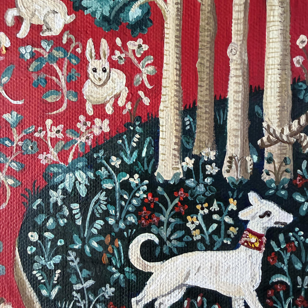 【とやちかこ：新作 原画】A Mon Seul Desir - Homage to Anonymous Masters -（我が唯一つの望み）　※2026年3月中旬～下旬頃発送予定