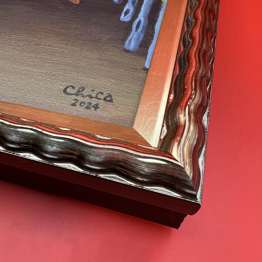 【とやちかこ：原画】The Football Players -Homage to  Rousseau -（フットボールをする人々）　※2026年3月中旬～下旬頃発送予定