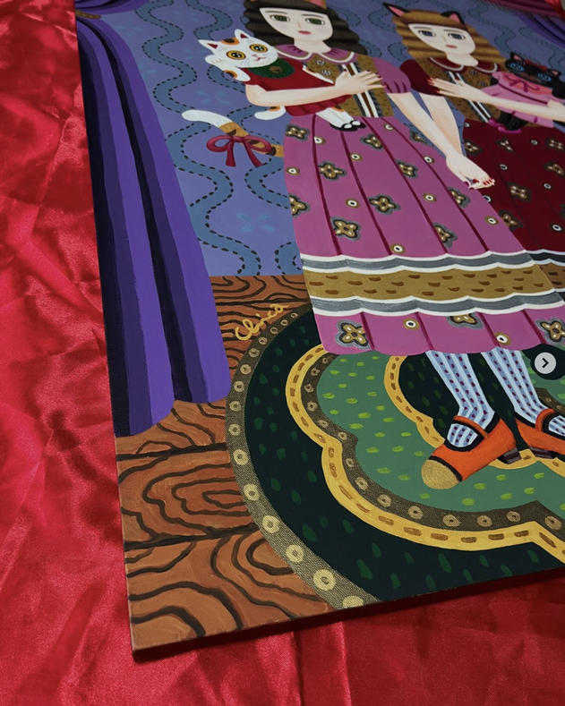 とやちかこ：原画】Maneki Girls and MANEKI MANEKO（猫抱き福招き