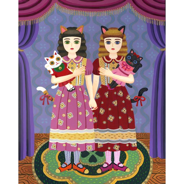 とやちかこ：原画】Maneki Girls and MANEKI MANEKO（猫抱き福招き