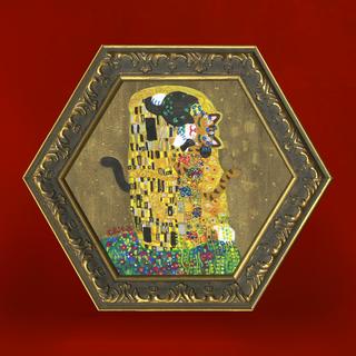 【とやちかこ：新作 原画】The Kiss -Homage to Klimt -（接吻）　※2026年3月中旬～下旬頃発送予定