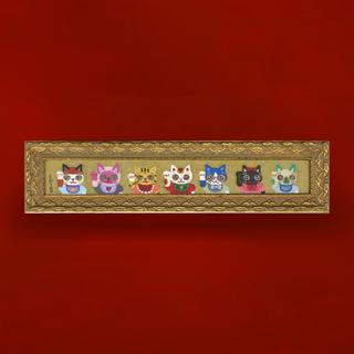 【とやちかこ：新作 原画】Maneki Maneko and her Friends -Profile View（まねきまねこちゃんと仲間たち｜PROFILE）　※2026年3月中旬～下旬頃発送予定