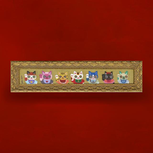 【とやちかこ：新作 原画】Maneki Maneko and her Friends -Profile View（まねきまねこちゃんと仲間たち｜PROFILE）　※2026年3月中旬～下旬頃発送予定