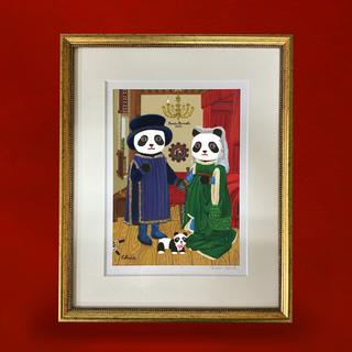 【とやちかこ：複製原画】Arnolfini Portrait -Homage to Jan van Eyck -（アルノルフィーニ夫妻像）　※2026年3月下旬～4月上旬頃発送予定