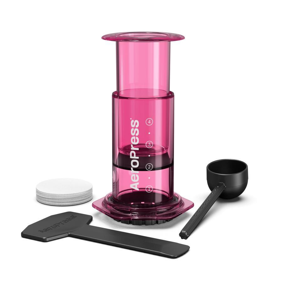 AeroPress(エアロプレス) Clear Colors Coffee Maker(クリアカラーズ コーヒーメーカー)Pink