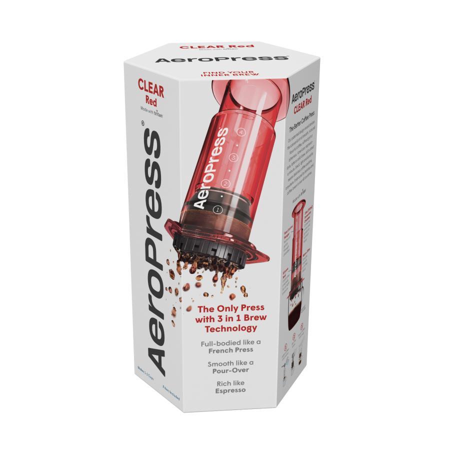 AeroPress(エアロプレス) Clear Colors Coffee Maker(クリアカラーズ コーヒーメーカー)Red