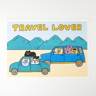 【Dumpling Cat Family】 Travel Lover A3 Poster ※額装無しのシート販売