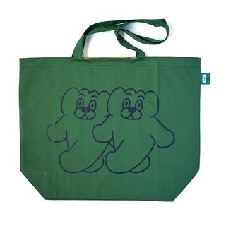 【Dumpling Cat Family】 Tote Bag Green
