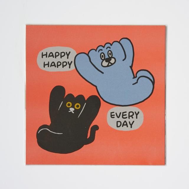 【Dumpling Cat Family】HAPPY HAPPY EVERYDAY ※額装無しのシート販売