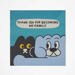 【Dumpling Cat Family】THANK YOU FOR BECOMING MY FAMILY ※額装無しのシート販売 