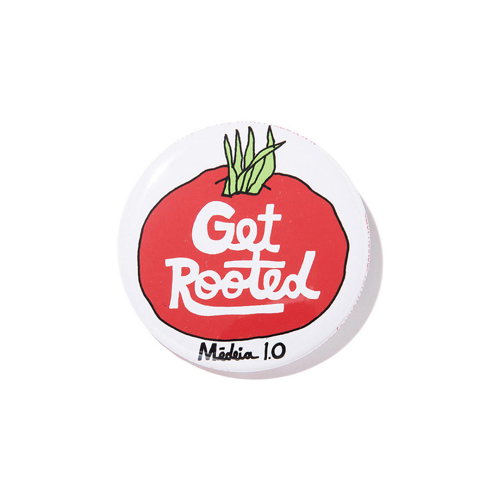 【予約／種類の選択可】“Get Rooted”タブロイド＋ラッピングクロス（風呂敷）＋缶バッジセット　※2月15日以降の発送を予定