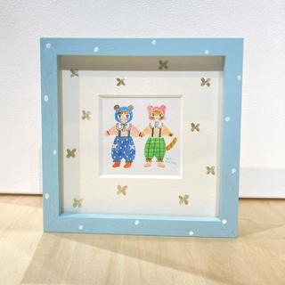 【Aiko Fukawa：額装付き原画】布川愛子 Tiny Lovely Friends