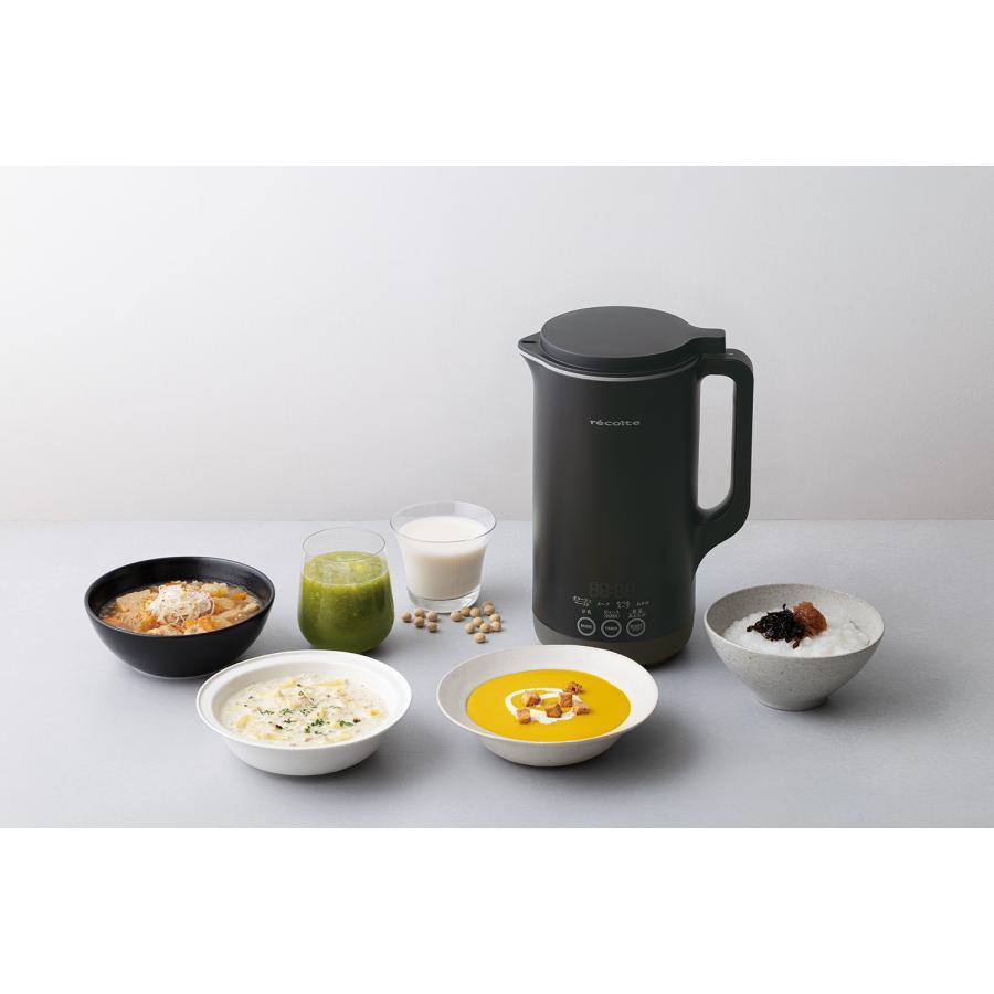 【数量限定予約購入特典あり】レコルト 自動調理ポット ラージ ナチュラルブラック
