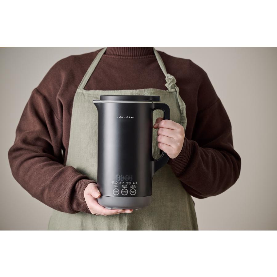 【数量限定予約購入特典あり】レコルト 自動調理ポット ラージ ナチュラルブラック