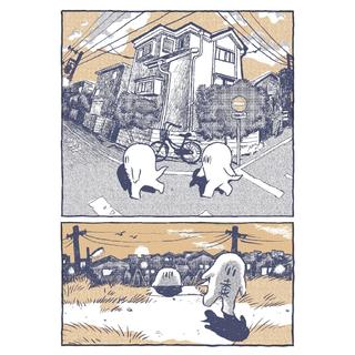 (サイン入り) A3 リソグラフプリントポスター 「未来から来た自分」 クイックオバケ