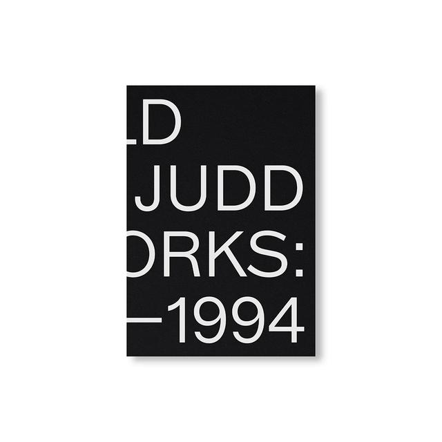 ARTWORKS 1970-1994 by Donald Judd ドナルド・ジャッド 作品集 Donald