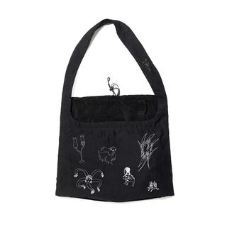 【Same Paper】Same Paper x Wen Jun "Worry Worry Lake"  Nylon Bag Black Same Paper（セイムペーパー） ナイロンバッグ