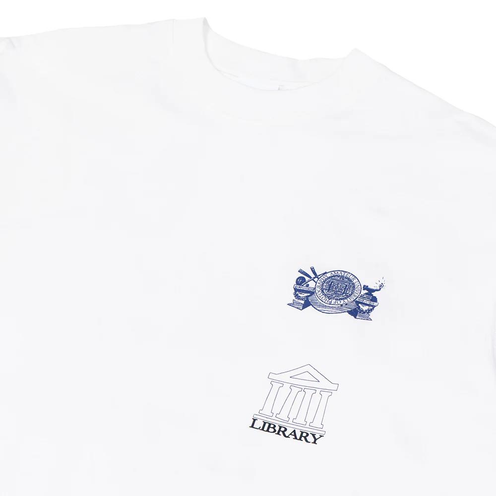 【サイズの選択可／White】amateur Library Heavy Cotton L/S Tee  Same Paper（セイムペーパー）長袖Tシャツ 白