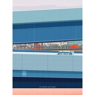 【予約・受注生産】【嶋田里英・直筆サイン入り】ジークレー作品「都市の間奏」※3月下旬頃発送予定