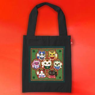 【とやちかこ：グッズ】まねきまねこ曼荼羅バッグ