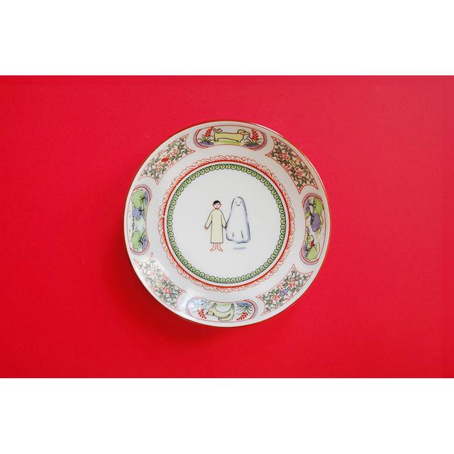 大津萌乃　お化け文 小皿