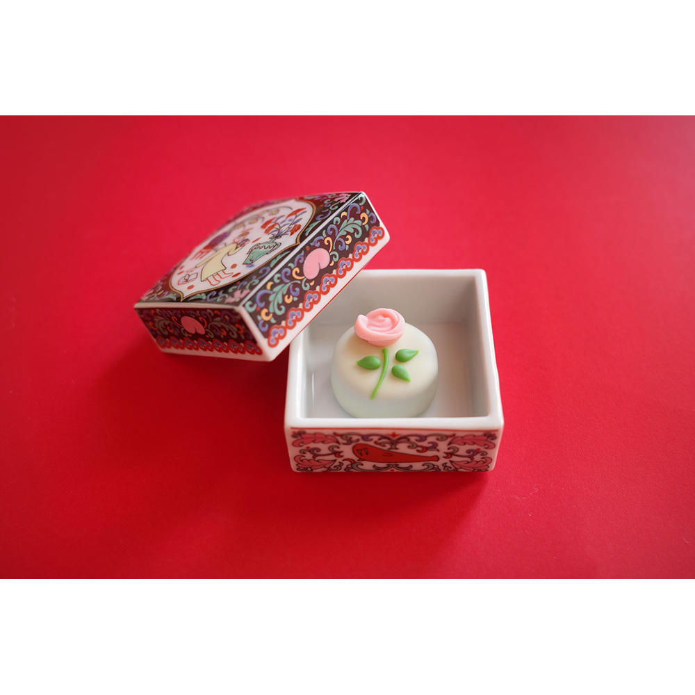 大津萌乃　天使文 角蓋物