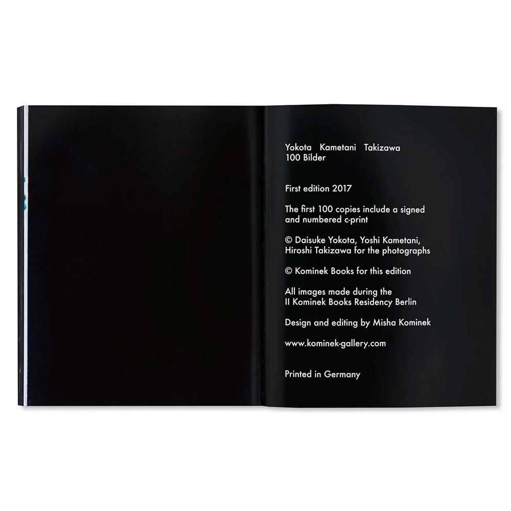 【デッドストック／サイン入り】100 Bilder by 100 BILDER by Daisuke Yokota（横田大輔）, Hiroshi Takizawa（滝沢広）、Yoshi Kametani（ヨシ・カメタニ）　写真集