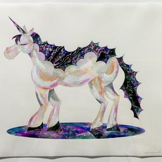 【青山希望：作品】「空想の庭 - ユニコーン」　※2026年3月下旬～4月上旬頃発送予定