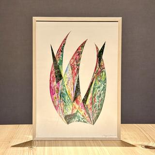 【青山希望：作品】「空想の庭 - 躍動の草」　※2026年3月下旬～4月上旬頃発送予定