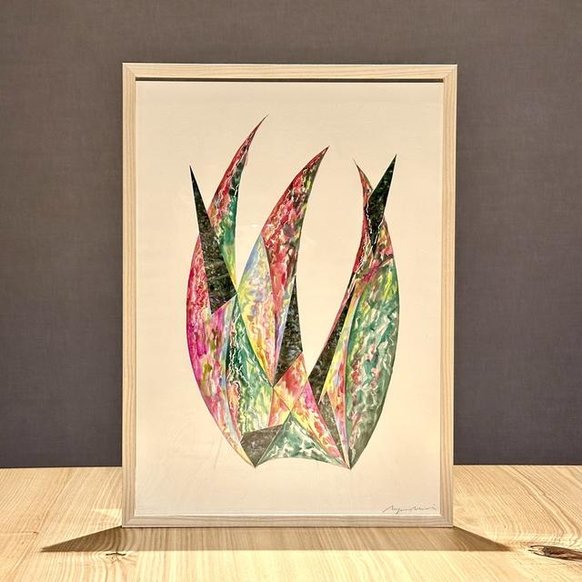 【青山希望：作品】「空想の庭 - 躍動の草」　※2026年3月下旬～4月上旬頃発送予定