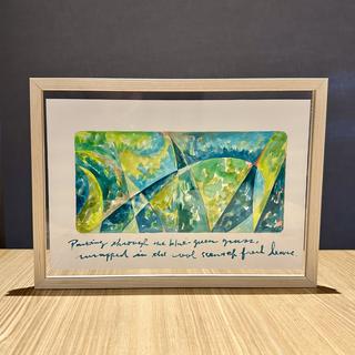 【青山希望：作品】「空想の庭 - ブルーグリーンの茂み」　※2026年3月下旬～4月上旬頃発送予定